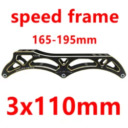 speed skate frame 3-wheel frame 3x110mm with axles one pair/lot