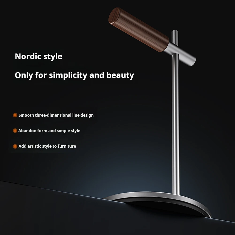 Supporto per cuffie da tavolo in lega di alluminio Supporto per auricolari da scrivania antiscivolo Staffa per gancio per display per auricolari staccabile per tutti gli auricolari