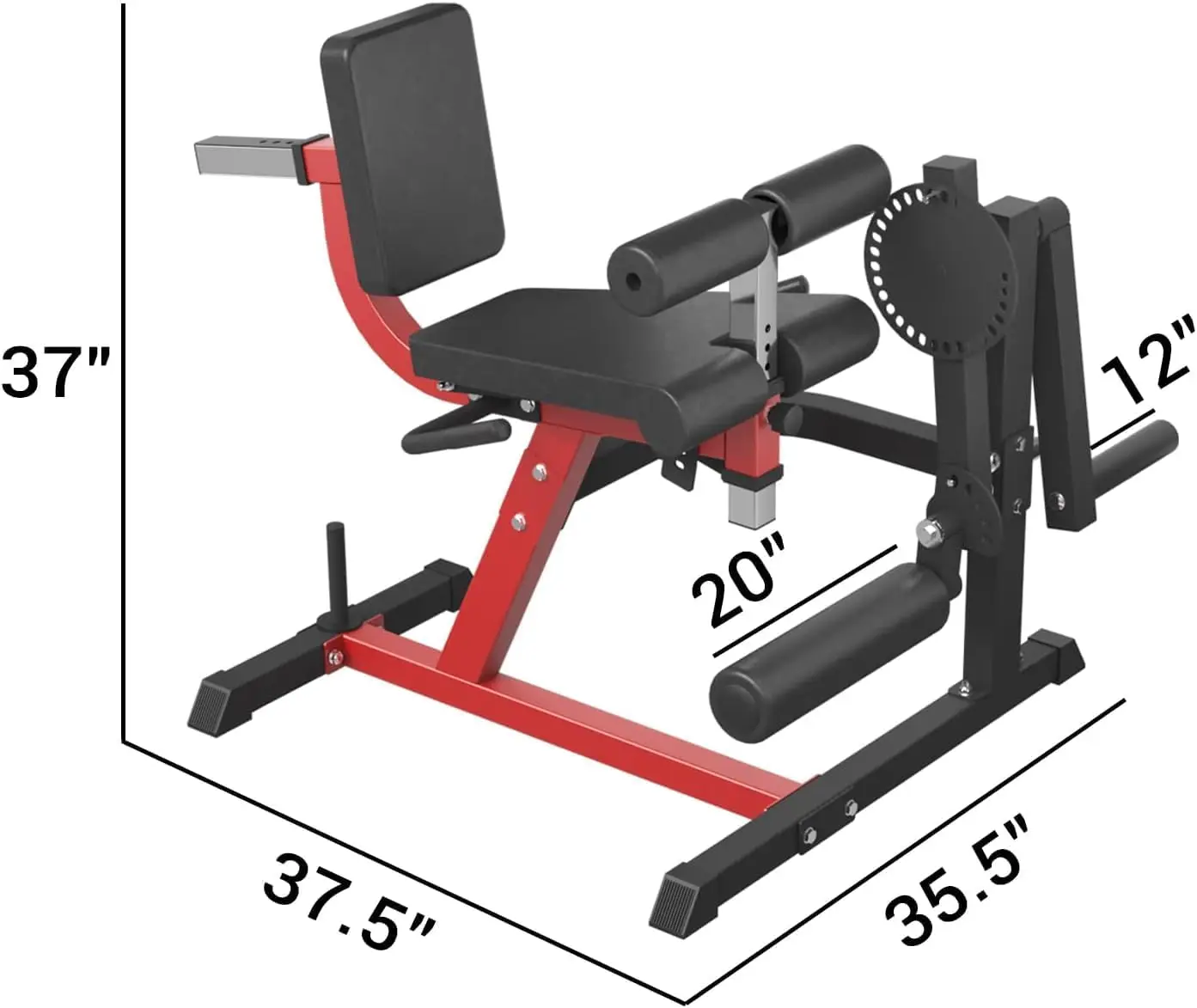 Fitness Equipment Leg Curl Extension Machine Steel Plate Dumbbell Rack Bench for Gym Workouts to Improve Knee Function