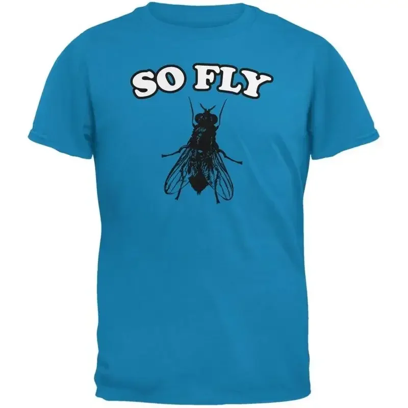 So Fly Sapphire Blue Adult T Shirt