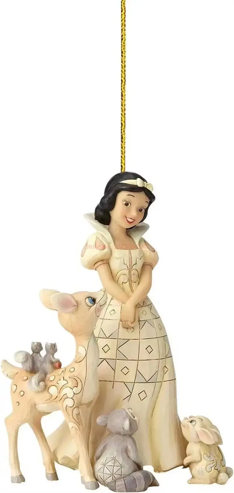 Disney ação anime figura princesa bonecas pingente enfeites de natal árvore de natal plana pendurado decora presentes navidad artesanato brinquedos