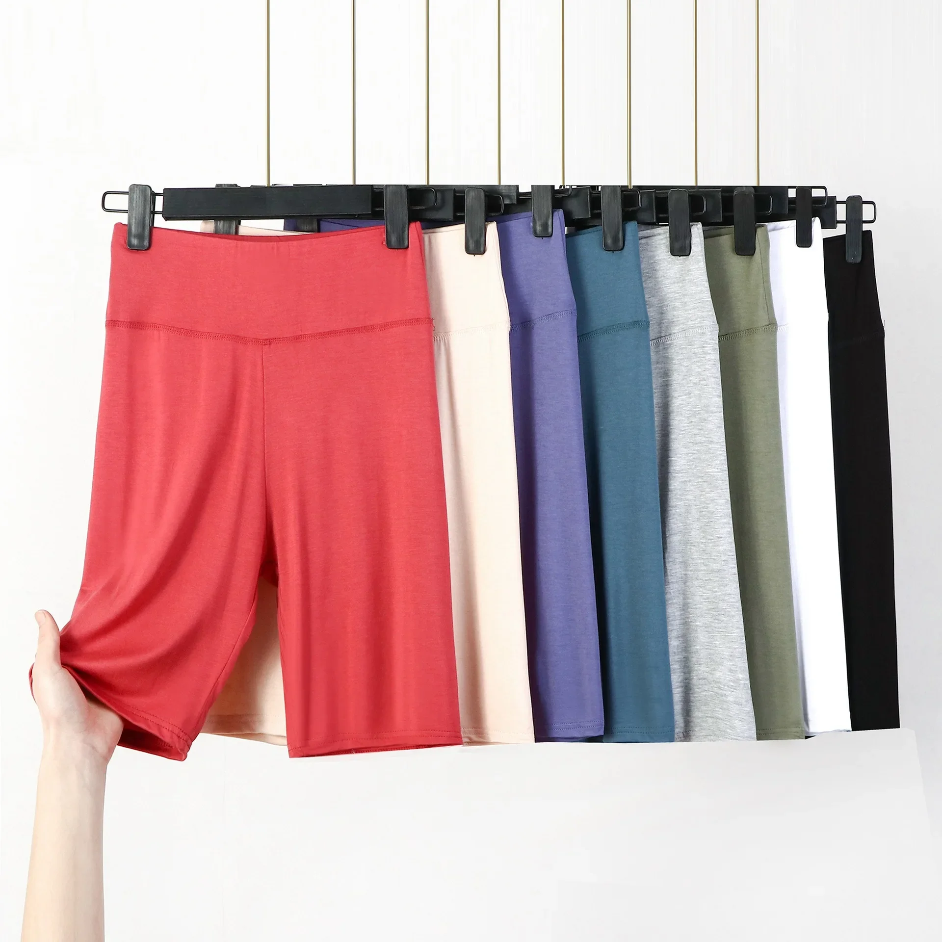 Übergroße, große Sicherheits hose, Stretch-Boxershorts aus Baumwolle, hoch taillierte Anti-Scrasion-Anti-Peep-Hose für Damen 8xl