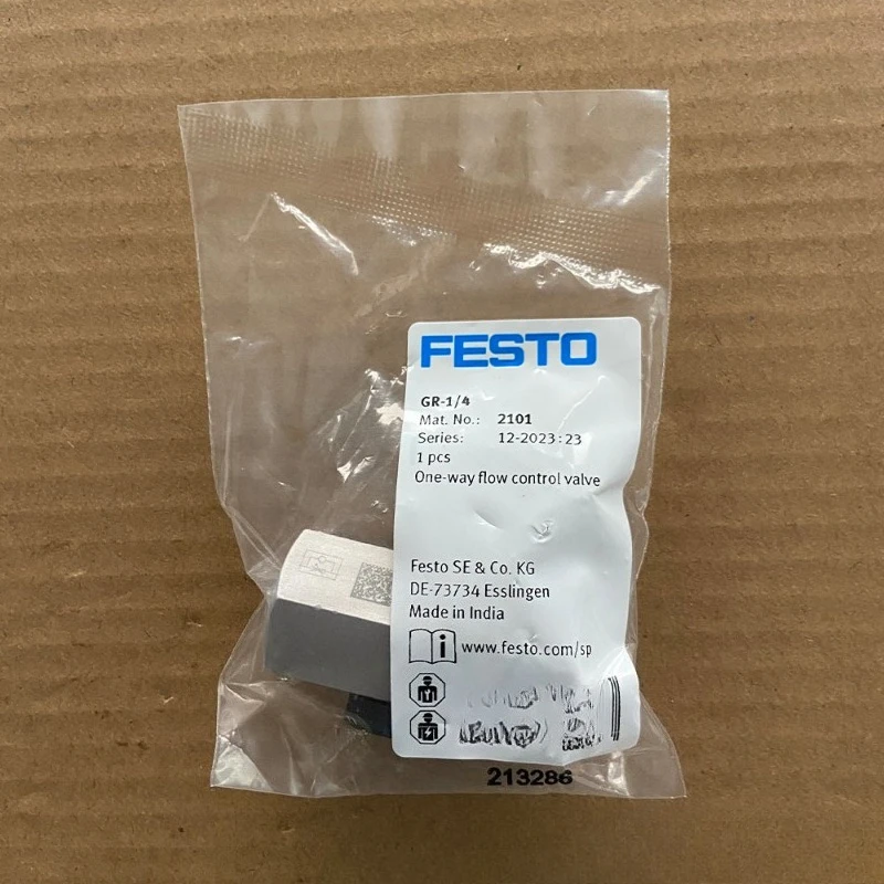 Peças para válvula de controle de fluxo unidirecional FESTO GR 1 4 2101 Festo