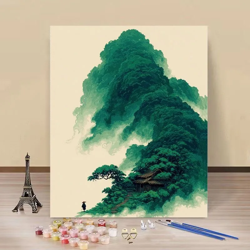 

B-0002 Birch Tree Forest Oil Painting, White Bark Winter Scene, Scandinavian Decor