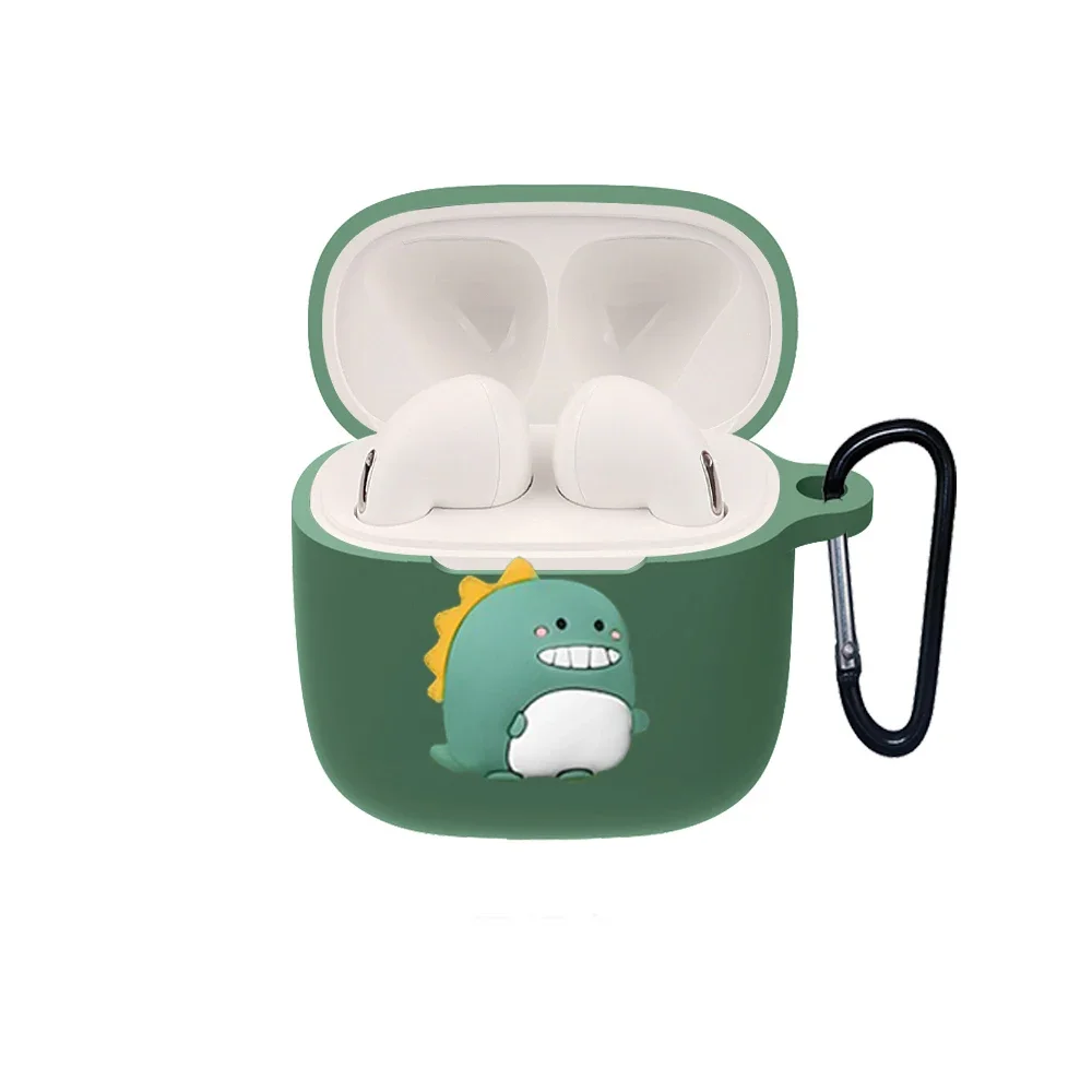 สำหรับ Baseus Bowie E8กรณีสุนัขการ์ตูนสัตว์ตลกน่ารักดอกไม้ซิลิโคนหูฟังป้องกันลื่นสำหรับ Baseus e8กรณี