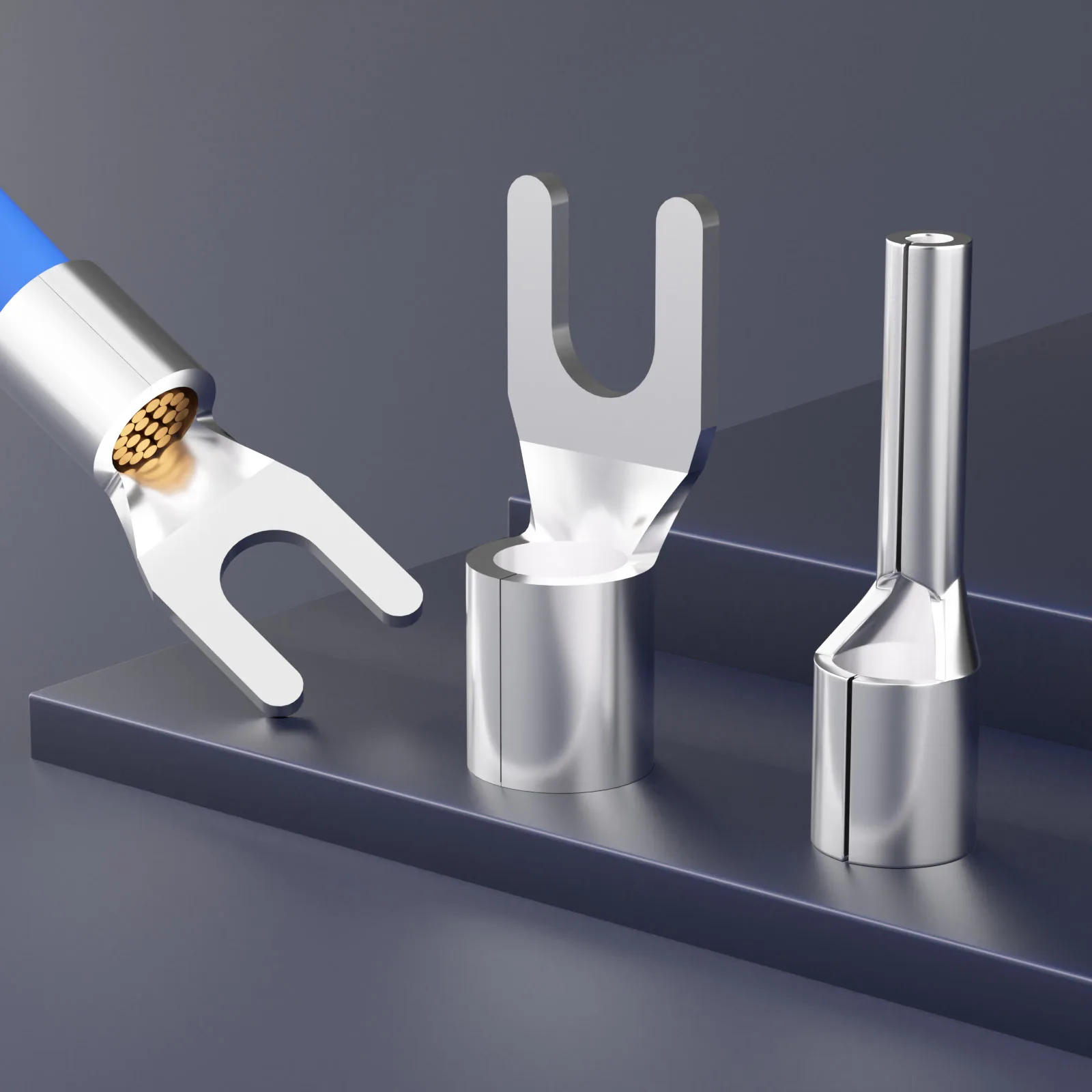 Monosaudio B6Ag Y6Ag Pure Silver Terminal Wire Plug Power socket installation Connector Pure Silver Y Fork Banana Plug