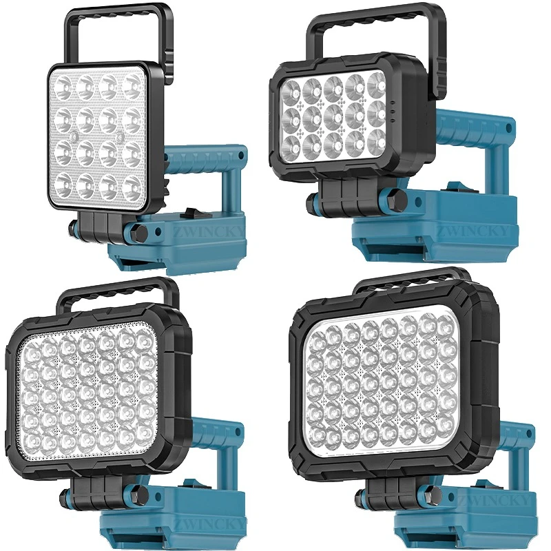 For Makita 18V Li-ion Battery Tool Accessories LED Working Light Lamp Flashlight Torch Spotlight Emergency Tool Light No Battery