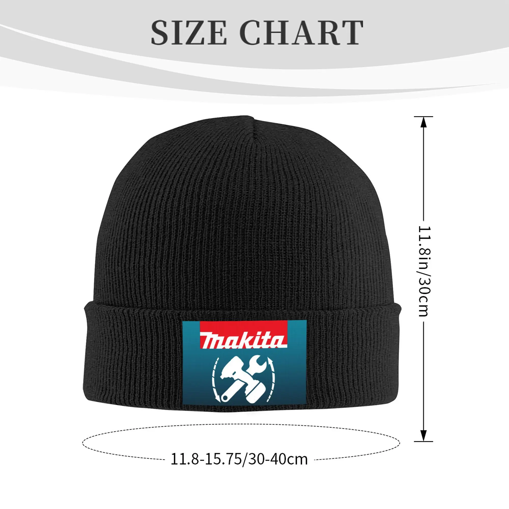 Custom Makitas Power Tools Beanie Cap Unisex Winter Warm Bonnet Homme Knitting Hat Street Outdoor  Skullies Beanies Caps