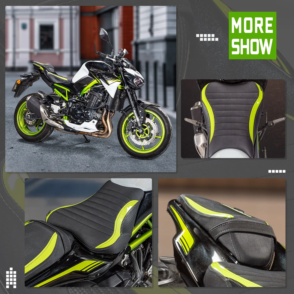 For Kawasaki Z 900 Z900 Front Driver Rider Seat Cushion Saddle Pad 2017-2024 Complete Full Seat