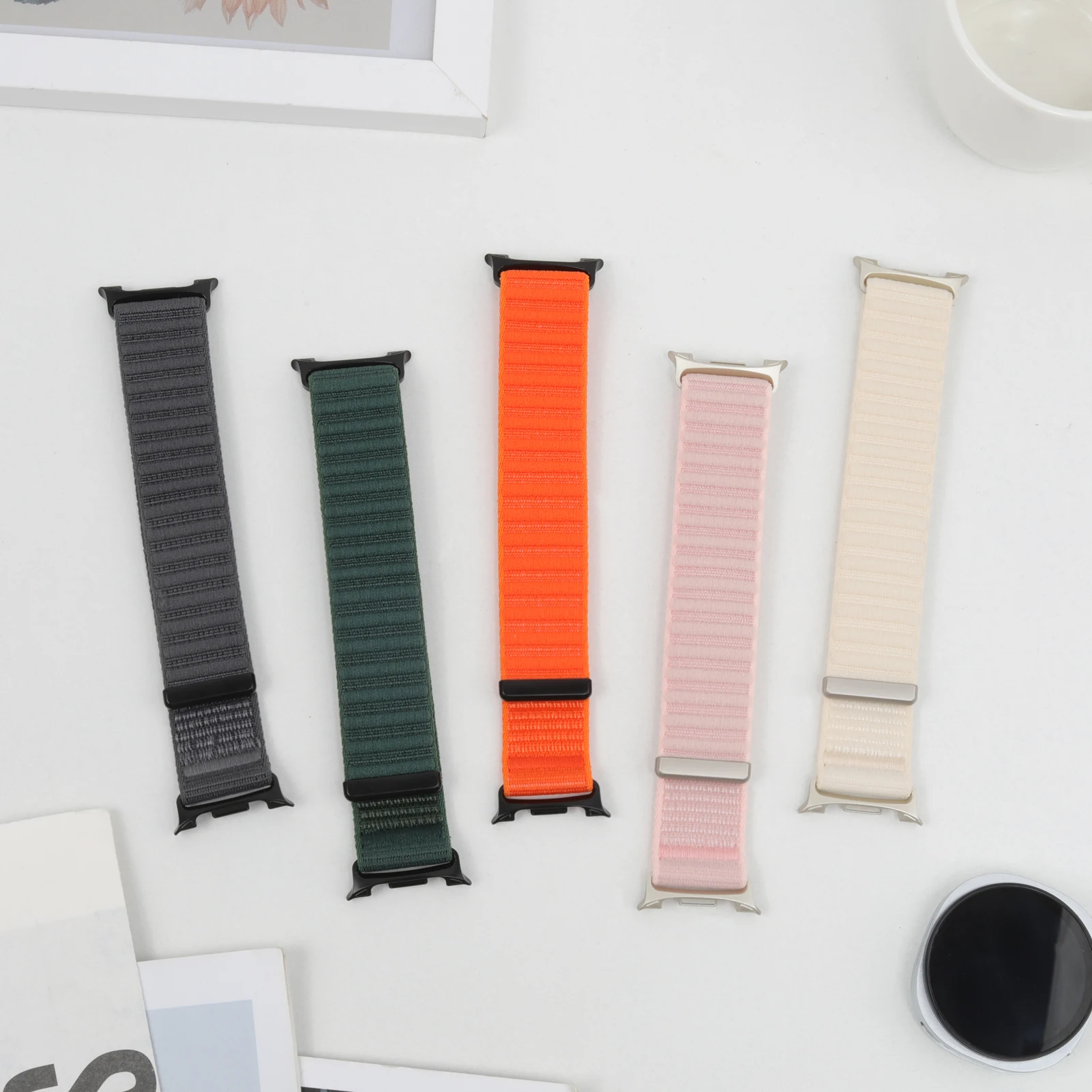 Sport Band for Samsung Galaxy Watch 9 8 Strap 44mm 40mm Accessories Pulseras Nylon Loop Bracelet Correa Galaxy Watch 8 Classic