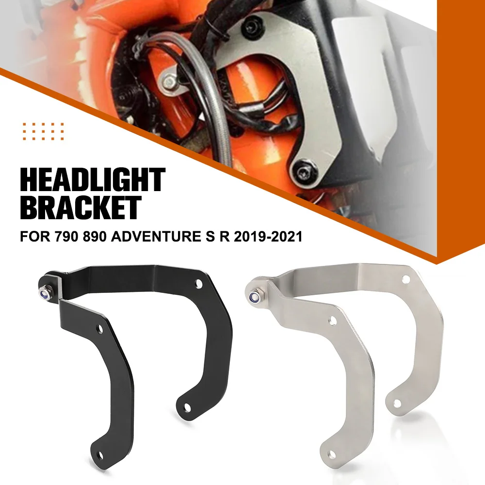 

Аксессуары для мотоциклов для 790 890 ADVENTURE S R 2019 2020 2021, комплект кронштейнов для шеи из нержавеющей стали, усиление фар 790ADV