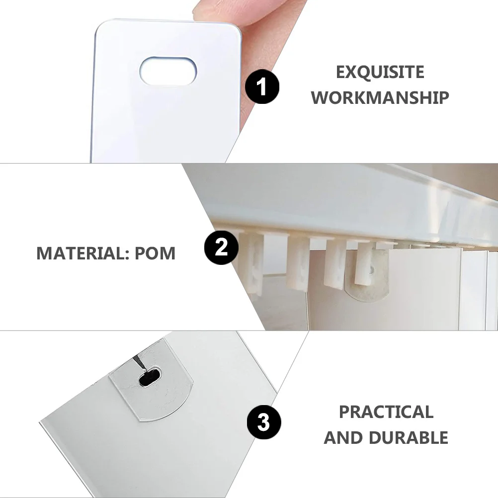 

10pcs Curtain Repair Patches Clear Self-Adhesive Blind Vane Saver For Vertical Blinds Slat Replacement Repair Stickers Home