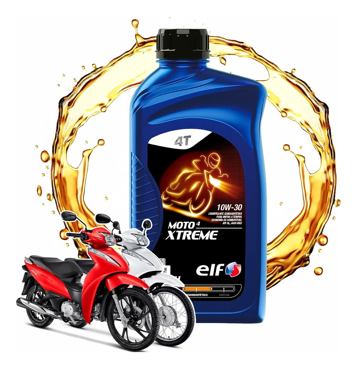 Oil For Honda Biz 110 And 125 Elf Semi-synthetic Xtreme