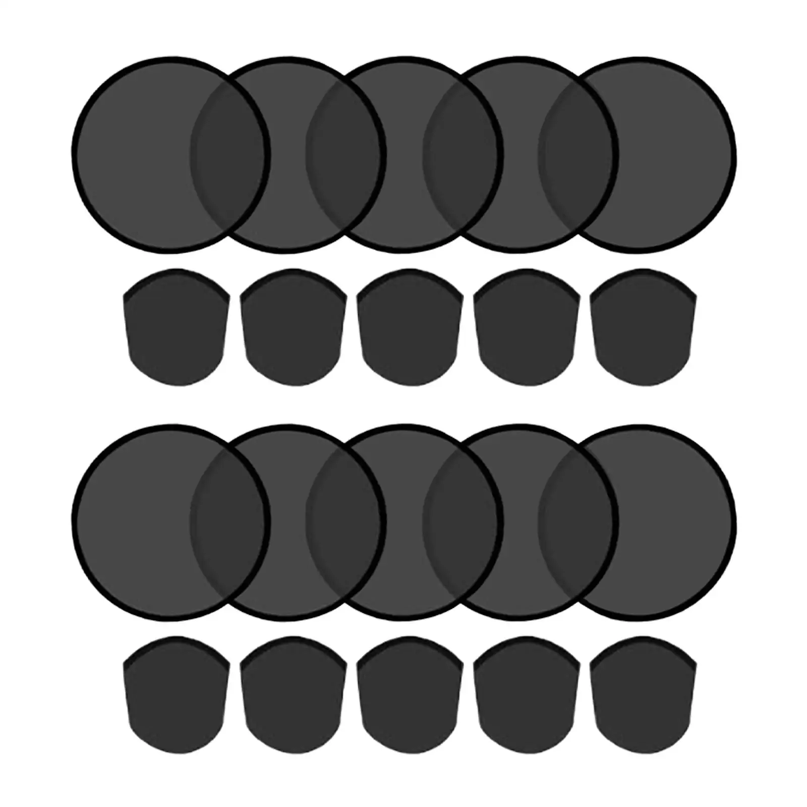 2-6pack 10 Pieces Foldable Flying Disc Fans Fun DIY for Travel Festival Party