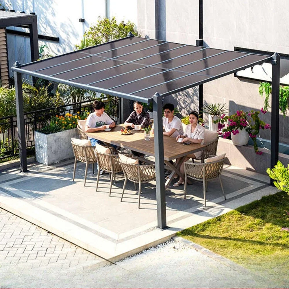 Reinforced courtyard awning courtyard aluminum alloy canopy outdoor assembly parking shed terrace sun shed villa