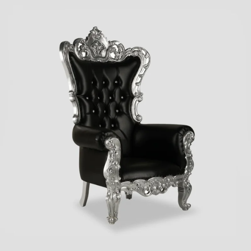 New product throne chair teak solid wooden hotel furniture wedding chair hand carved from Indonesia direct factory