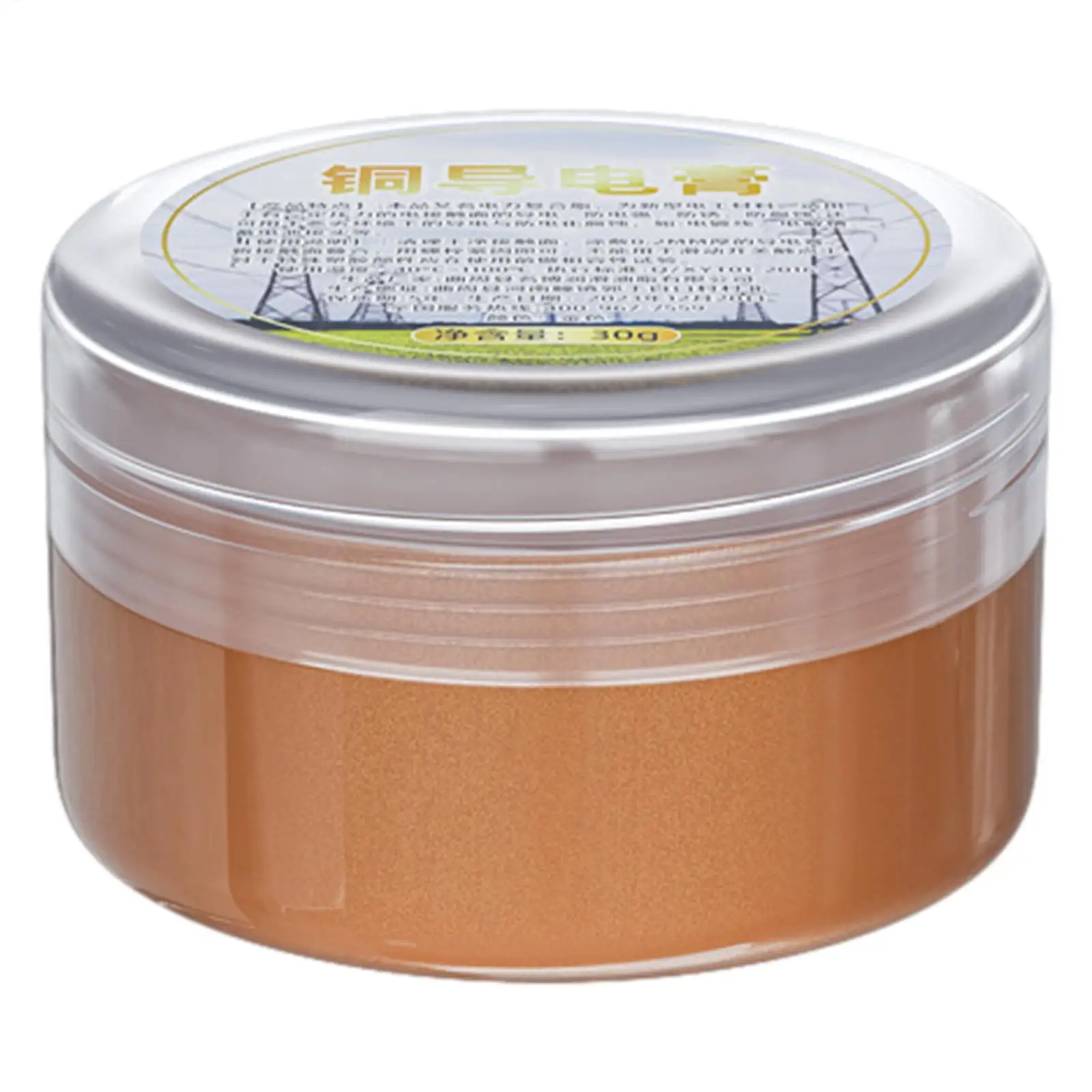 Car Conductive Grease High Temperature Copper Grease Strong Adhesion Anti-Rust and Anti-Corrosion Electrical Contact Grease 30g