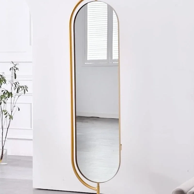 

Full-body mirror floor-to-ceiling household bedroom living room three-dimensional light luxury full-length mirror