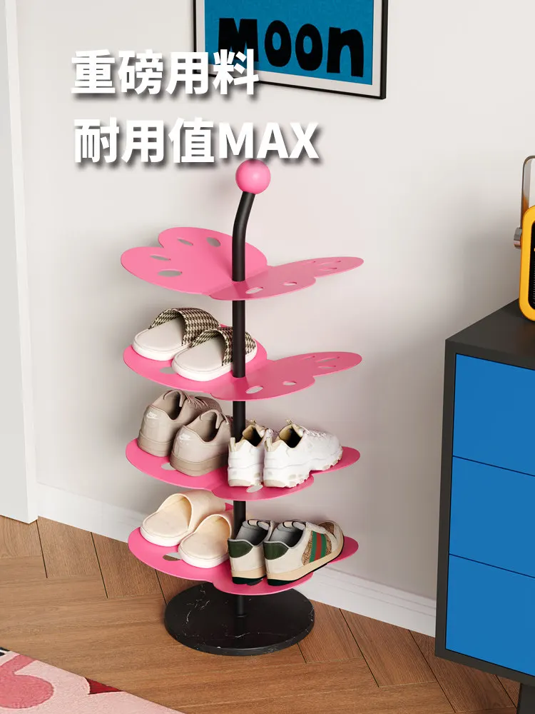 

Shoe rack multi-layer household door entry looks good indoor simple small narrow baby children storage cabinet