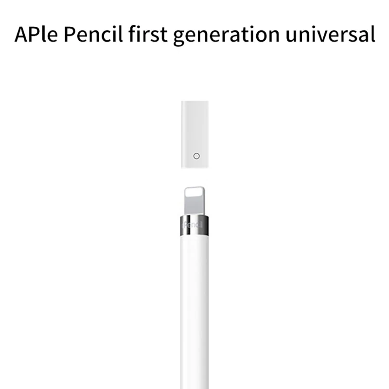 Stylus de pantalla táctil Original 1:1, cabezal de conversión de iluminación hembra a iluminación femenina, adecuado para Apple Pencil