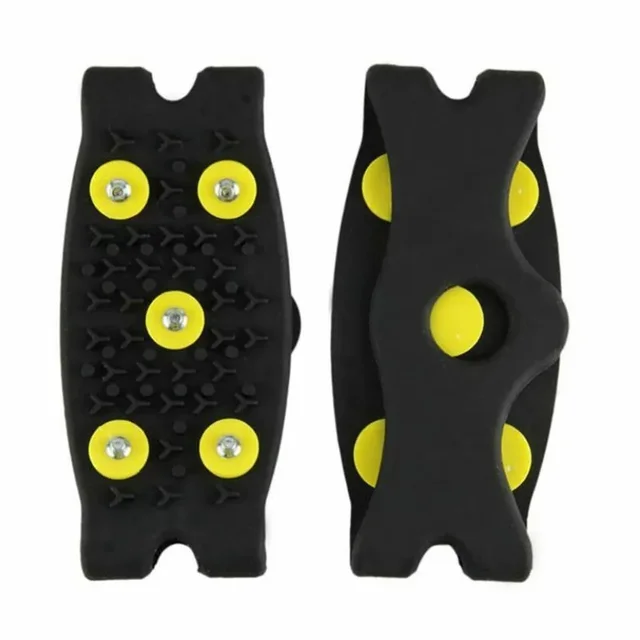 1 para 5-Stud Snow Ice claw Climbing Anti Slip Spikes Grips Crampon Cleats Shoes Cover dla kobiet mężczyzn Boots Cover rozmiar 35-43