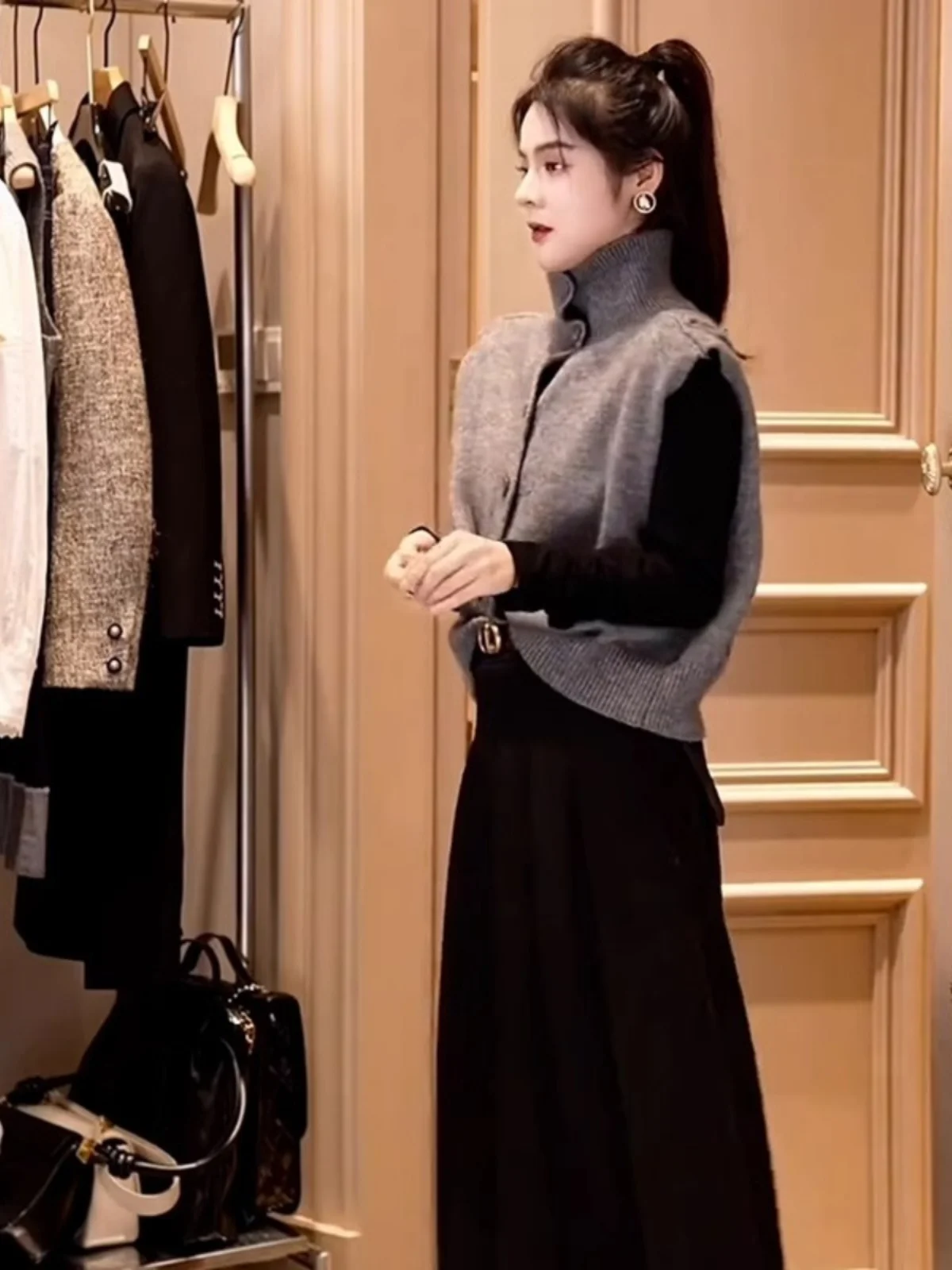 

Sweaters Jumpers Vests Womens Sweater Vest Grunge Ombre Harlequin Patterns Commute Fit Autumn Sport Layered Look Holiday Western