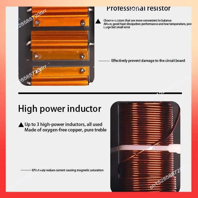 

ABNR 1500W High Power Speaker Crossover 3 Way High-Low 8 Ohm Frequency Divider For Speaker, Crossover Point 1600/2800Hz