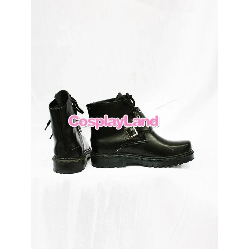

2025 12 Final Fantasy VIII Squall Leonhart Black Game Party Cosplay Boots Custom Made for Adult Men Shoes