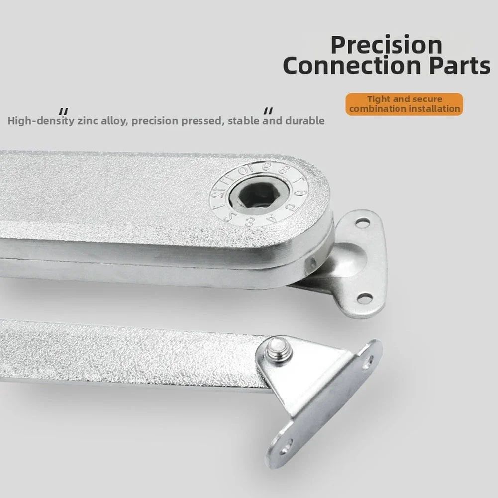 Robust Zinc Alloy Cabinet Lid Support Rod With Arbitrary Stop Feature Soft Close Buffer And Full 110 Degree Opening Range