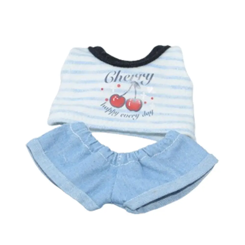 Plush Stuffed 10cm Cotton Doll Clothes Dress Clothing Set No Attributes Dolls Clothes Kawaii 10cm Doll Crawling Suit
