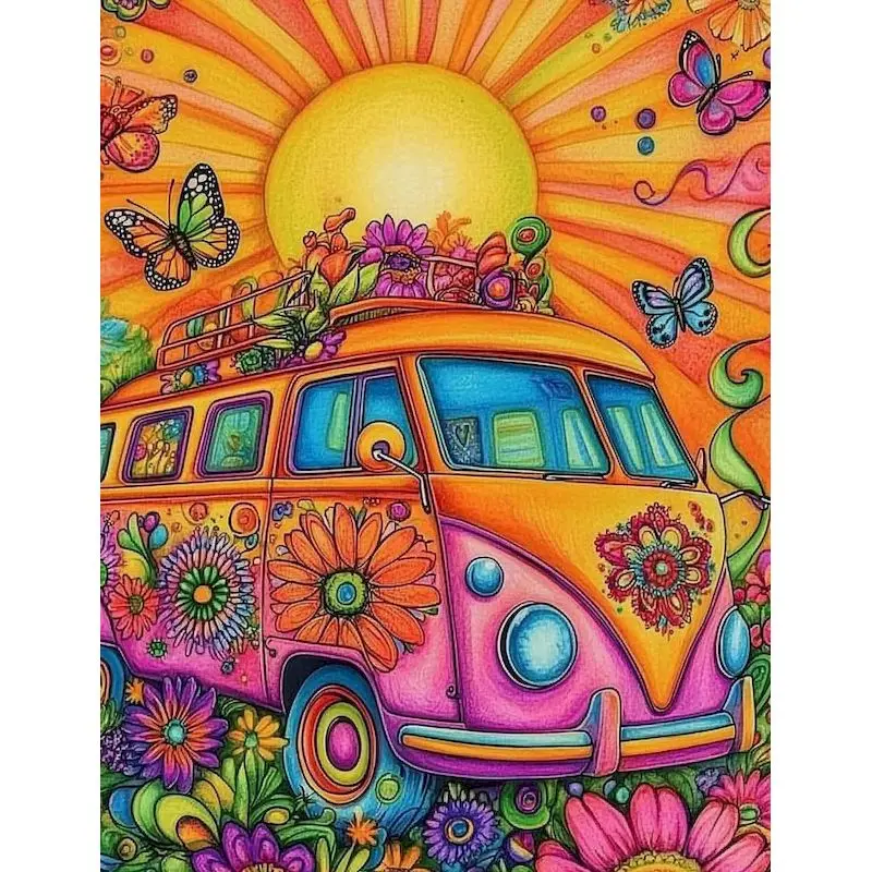 RUOPOTY Painting By Numbers For Adults Colorful Flowers Drawing On Canvas Gift Diy Pictures By Number Kits Home Decor
