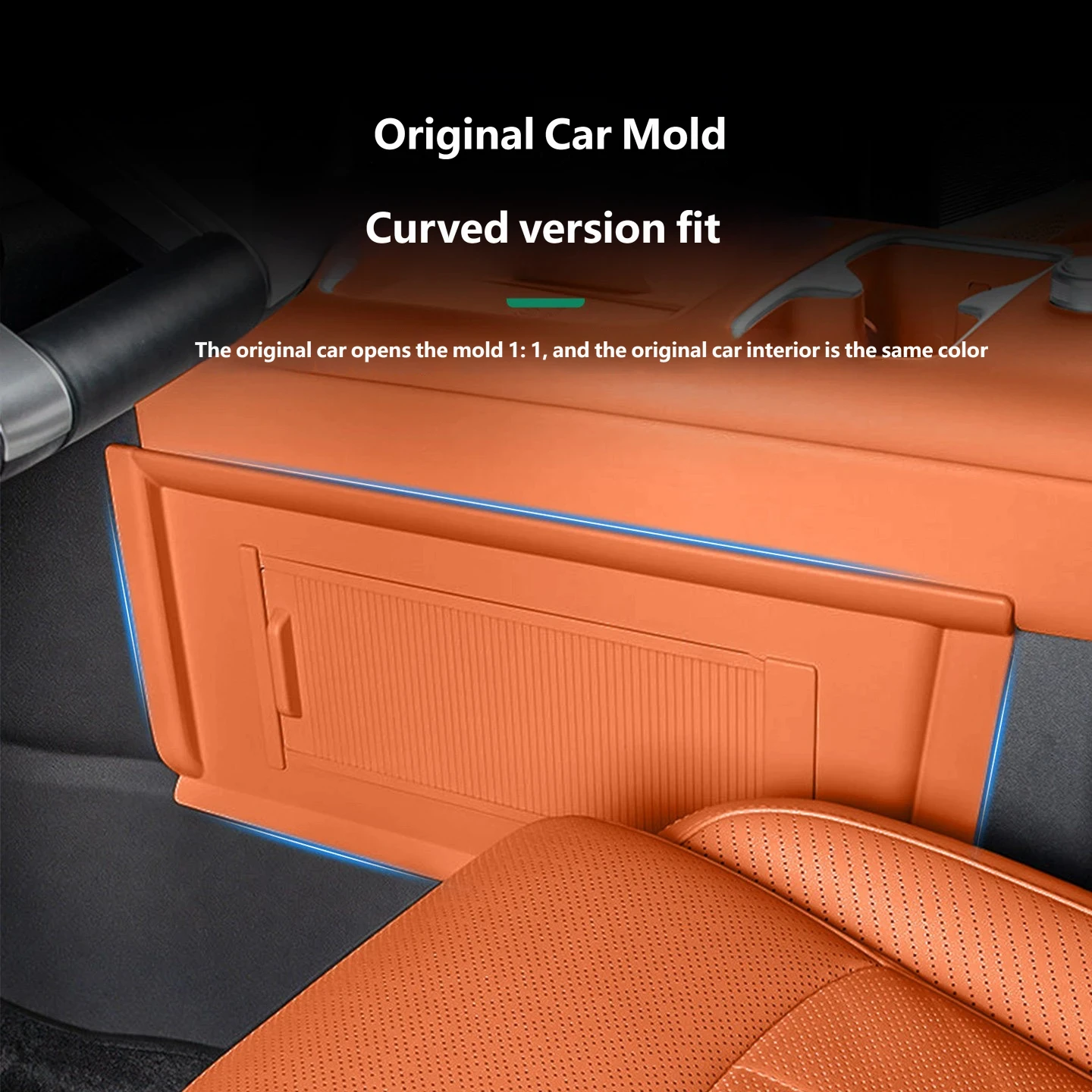 For BYD Titanium 7 Ti7 ABS Center Console Lower Privacy Cover Under Console Storage Divider Shade Curtain Interior Accessories