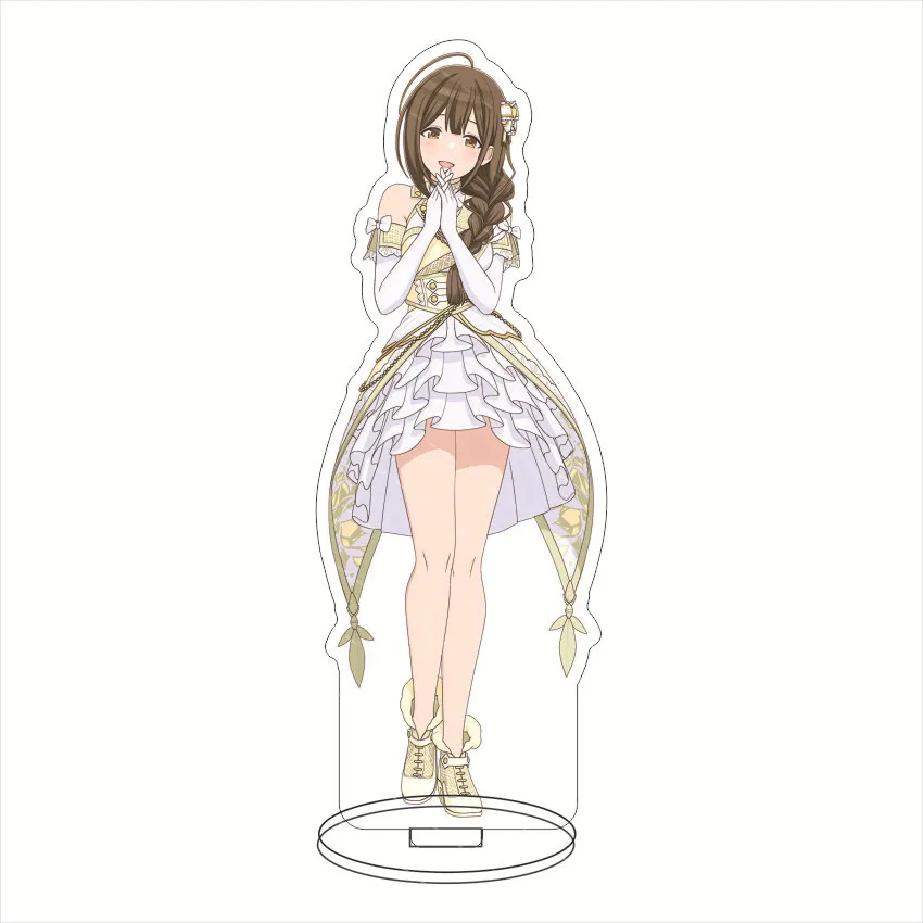 16CM Anime Game Figure THE IDOLM@STER SHINY COLORS‌‌ Sakuragi Mano Kazano Hiori Shirase Sakuya Cos Acrylic Stand Ornaments Gifts view 3