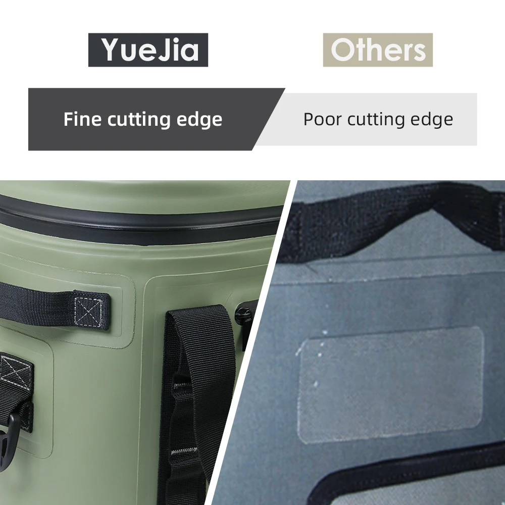 مخصص معزول 8l مقاوم للماء حقيبة للحفاظ على البرودة الناعمة التخييم يحافظ على بارد ودافئ 72 ساعة مع 5 طبقات صندوق معزول عازل #4