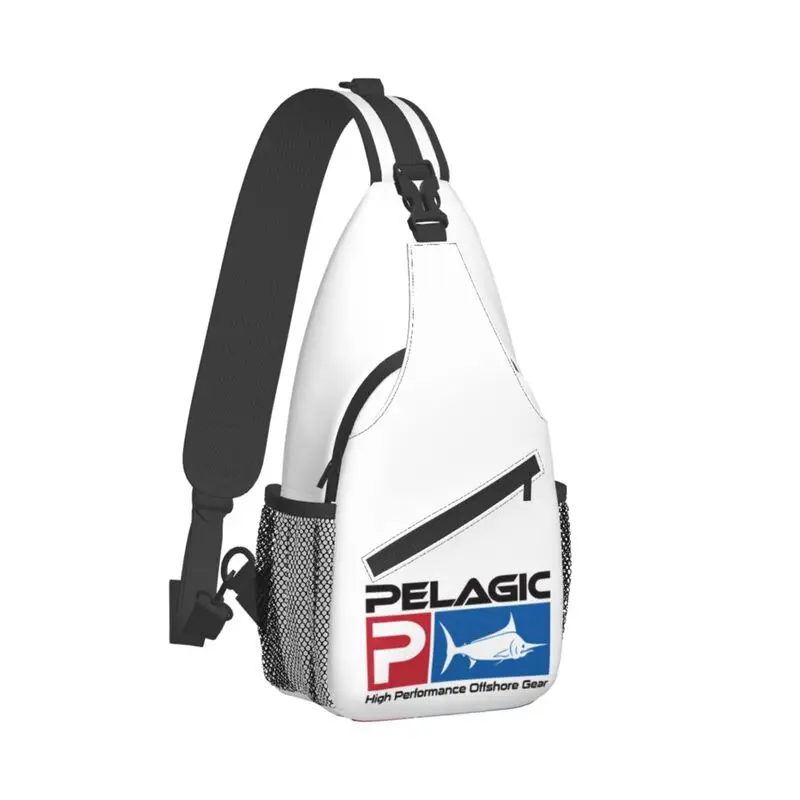 Mochila De Pesca pelagica personalizada para hombre, bandolera de hombro para el pecho, para ciclismo, Camping, regalo de pez pescador