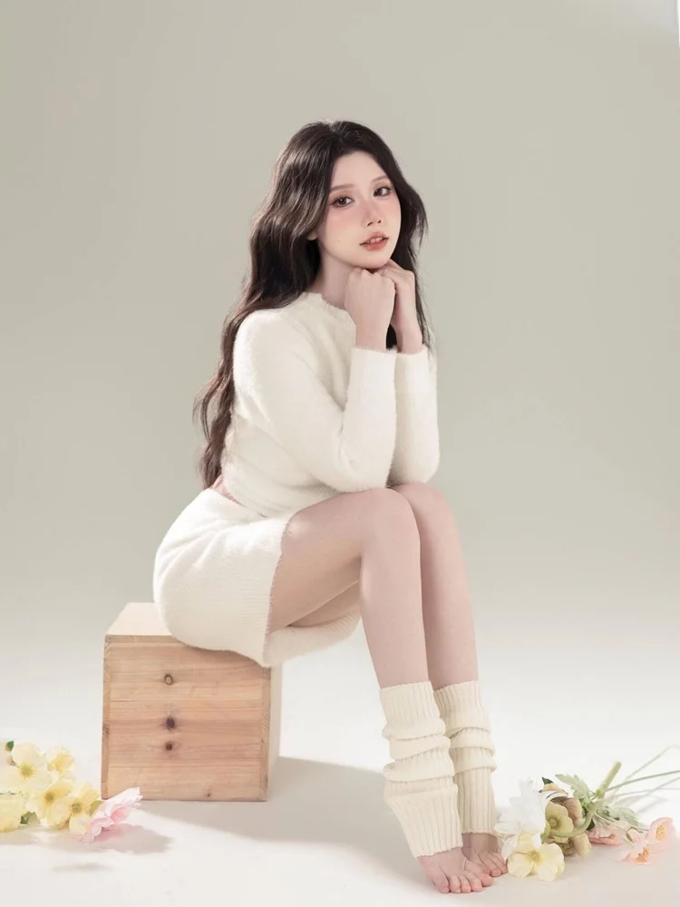 

Новинка: Платье-свитер для фотосессий в корейском стиле, осенне-зимнее, для девочек, в художественном стиле O2 Feeling, для создания непринужденного образа, для студийной съемки.