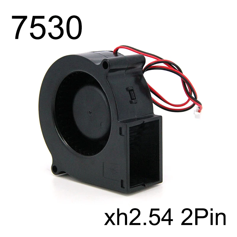 DC 7530 Blower Fan 75x75x30mm Turbo blower Sleeve Cooling 5V 12V 24V 7cm air Flow Cooling Cooler 3D Printer Fan