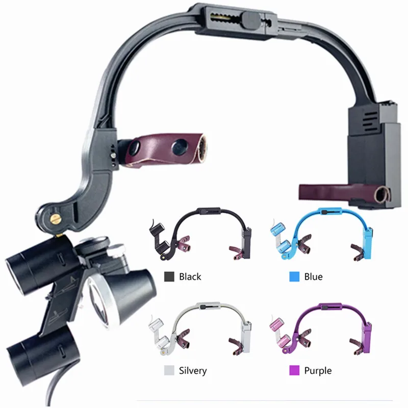 OEM 2.5X 3.5X Dental Headlamp Medical Loupes Magnifier Wireless Surgical Headlight  For Dental Operation Factory Supplier