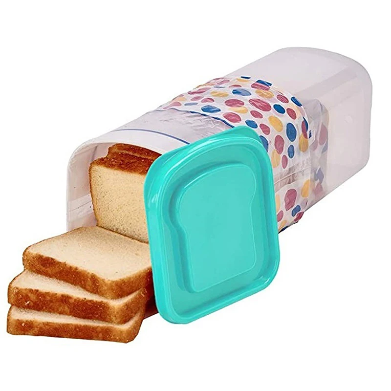 Rectangular Bread Box With Handle Translucent Cake Container Packaging Box Storage Case For Dry Fresh Foods Loaf Cake Keeper