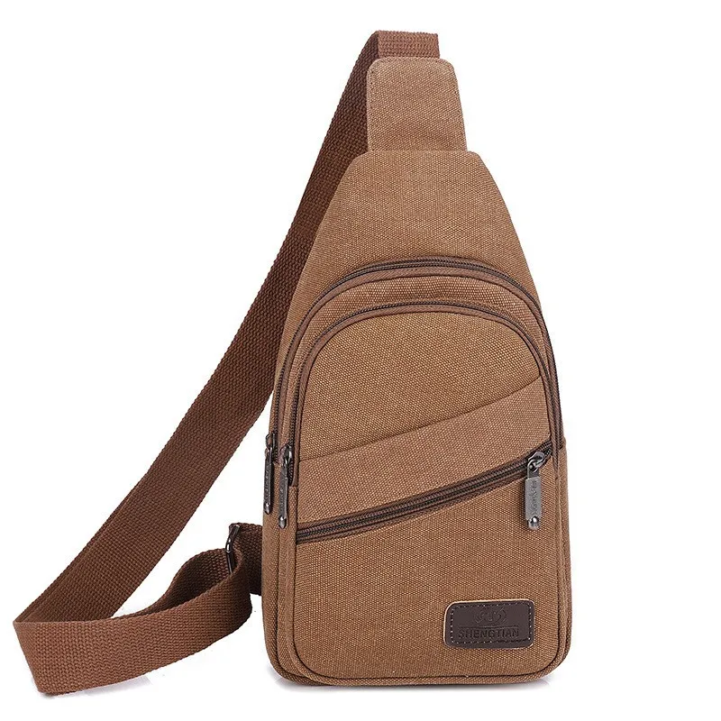 New Fashion Large Capacity Convenient Men Chest Bags Canvas Crossbody Bags Bolso Hombre Sling Bag