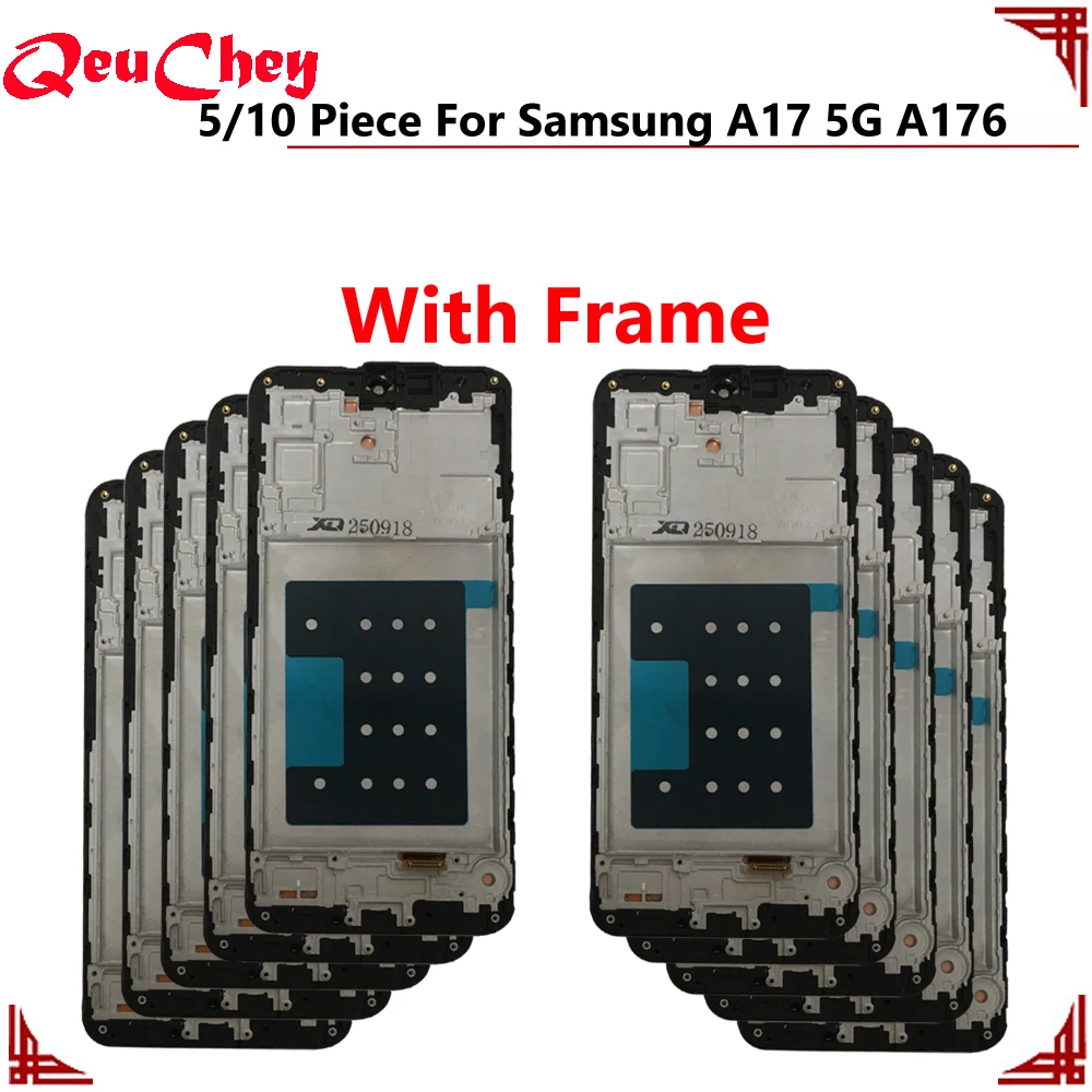 5/10 Piece/Lot Incell OLED For Samsung Galaxy A17 5G A176 SM-A176B A176B/DS LCD Display Touch Screen Assembly No / With Frame
