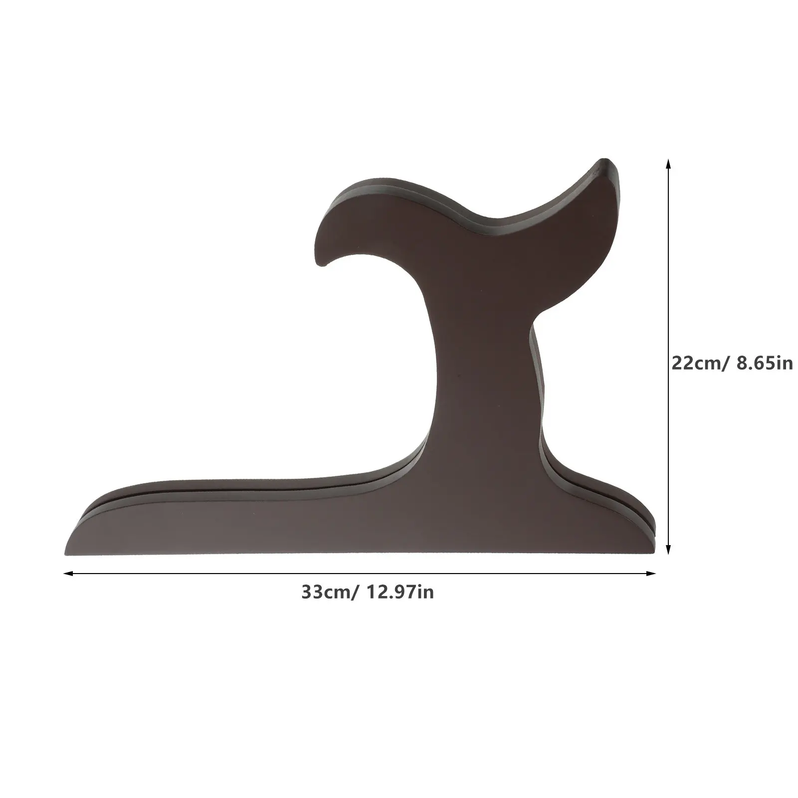 White Wooden Curved Plate Display Stand for Tea Cake, Dish Holder & Desktop Decor – 13 Inch (33 cm)