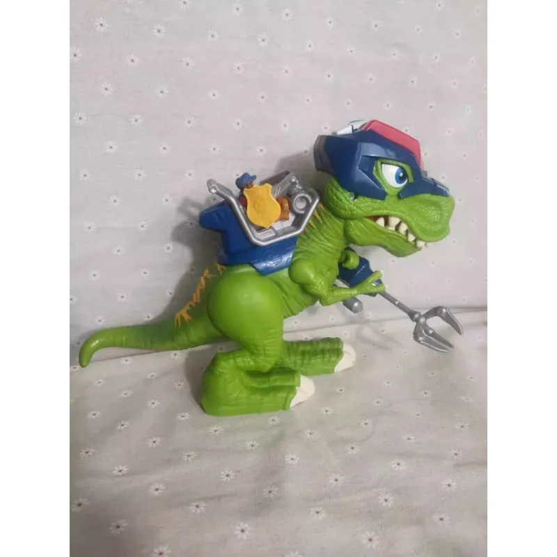 Hasbro Dinosaur Rescue Team Trooper Tyrannosaurus Rex symulacja dźwięku i światła puzzle model kreskówkowy zabawki na prezent urodzinowy dla chłopca