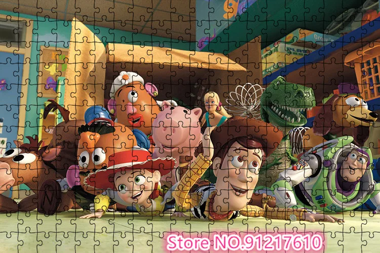 Cartoon Characters 1000 Puzzles Toy Story Space Ranger Buzz Lightyear Children's Educational Brain Burning Game Holiday Gift