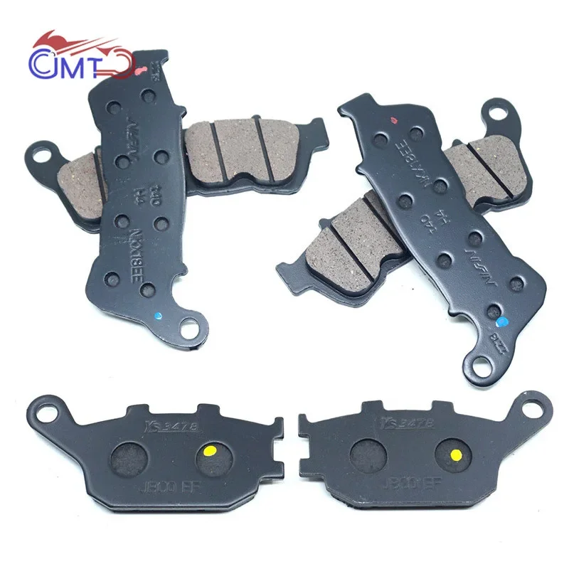 For Honda Hornet 600 CB600F CB 600 F ABS 2007 2008 2009 2010 2011 Front Rear Brake Pads Set Parts