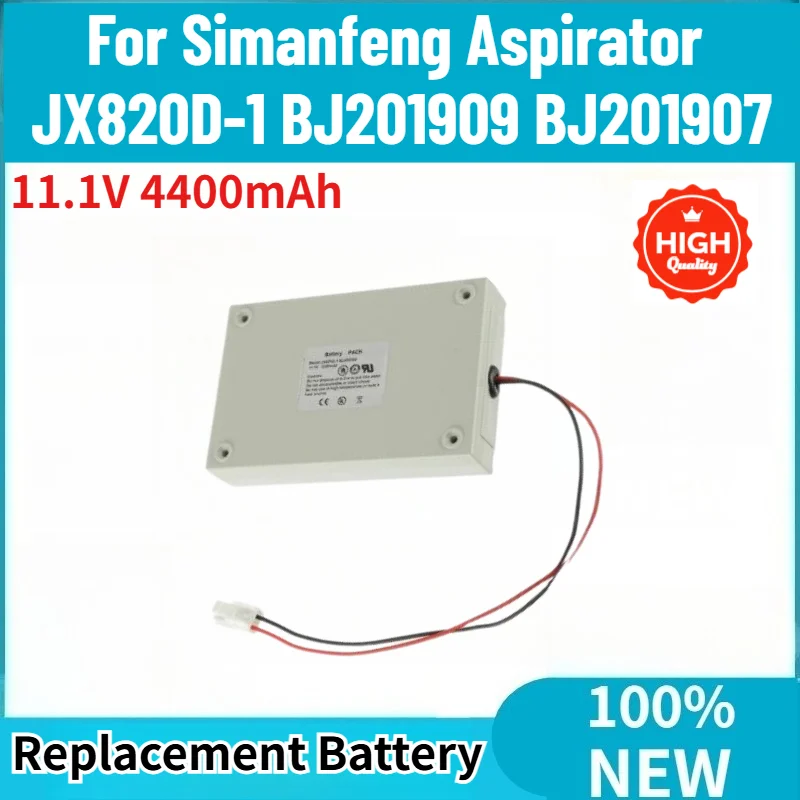 

High Quality Battery 11.1V 4400mAh for Simanfeng Aspirator JX820D-1 BJ201909 BJ201907 Brand New Replacement Battery