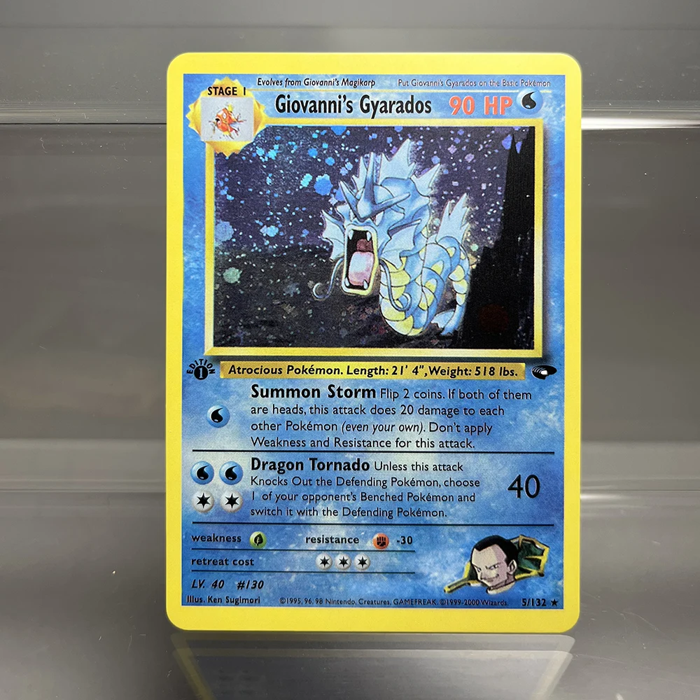 PKM Proxy Cards Classic 1996 1st Edition Mewtwo Gyarados Alakazam Cards Collection PTCG Neo Genesis Foil Card