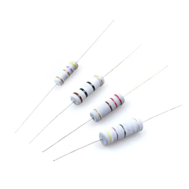 500PCS power 5W Carbon Film resistor directly inserted 1K 2K 2.2K 3K3.3K 4.7K5.6K 8.2K 9.1K Accuracy 5%