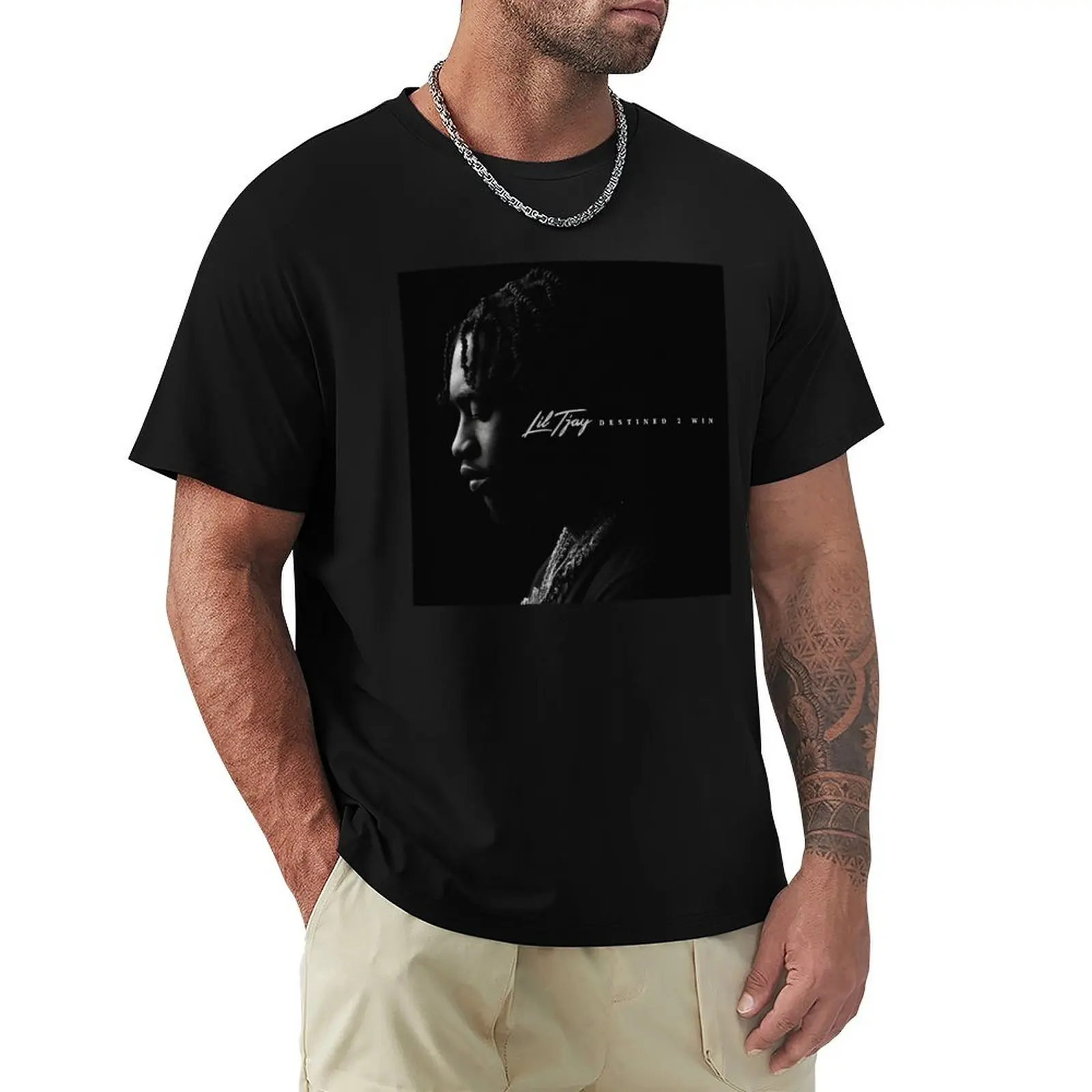 

Lil Tjay Destined 2 Win T-Shirt Quick Dry Sports Short Sleeve Tee
