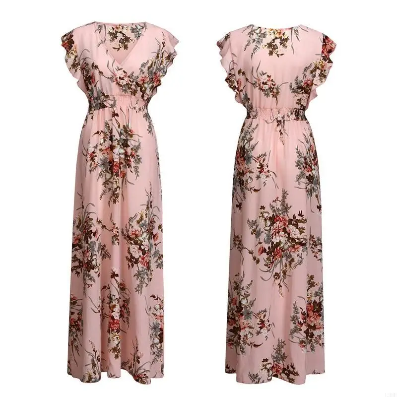 l38e-women's-ruffle-beach-dress-sleeveless-floral-dress-sexy-v-neck-dress